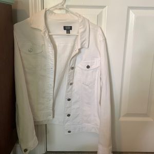 Jones New York White Jean jacket